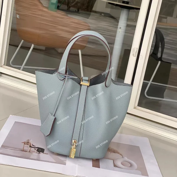 【佐伊甄选】XKY-6803-蓝色轻奢女士时尚复古气质简约腋下斜跨包