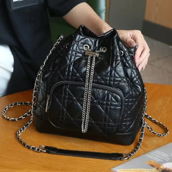 【佐伊甄选】SKL-7132-黑色女士潮流时尚经典气质腋下斜跨包包