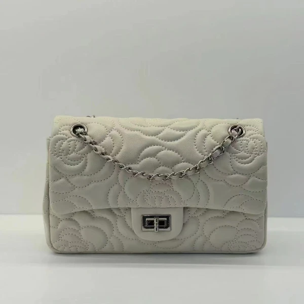 【佐伊甄选】XKY-6859-白色女士潮流时尚经典腋下斜跨包小香风