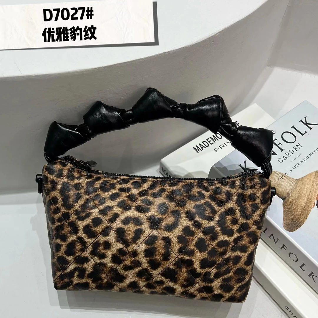 【佐伊甄选】ZT-D7027-豹纹轻奢女士时尚潮流百搭单肩腋下斜挎包包