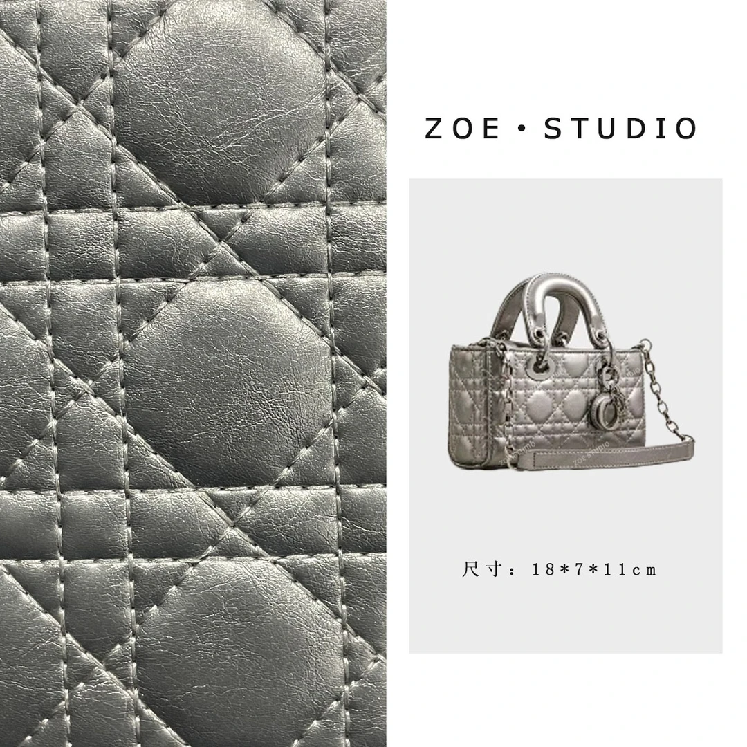 【佐伊甄选】SK-82329-2-银枪色韩版单肩手提女包夏季小香风轻奢