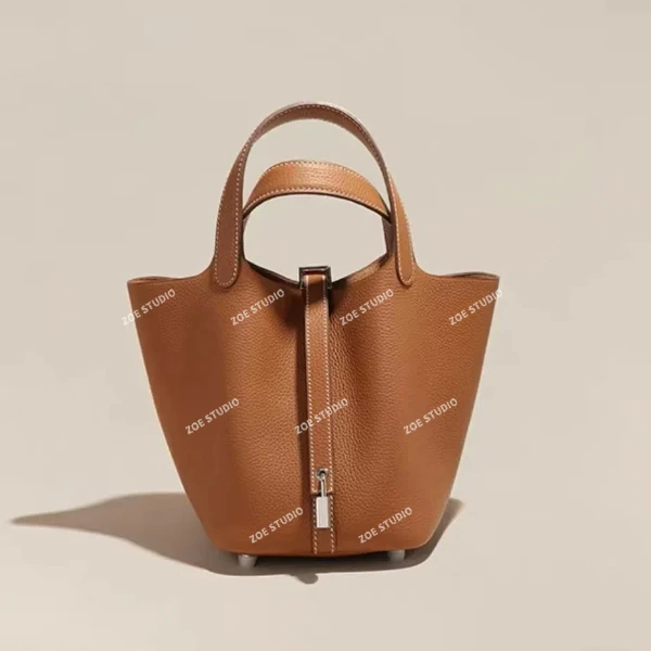 【佐伊甄选】XKY-6803-棕色轻奢女士时尚复古气质简约腋下斜跨包