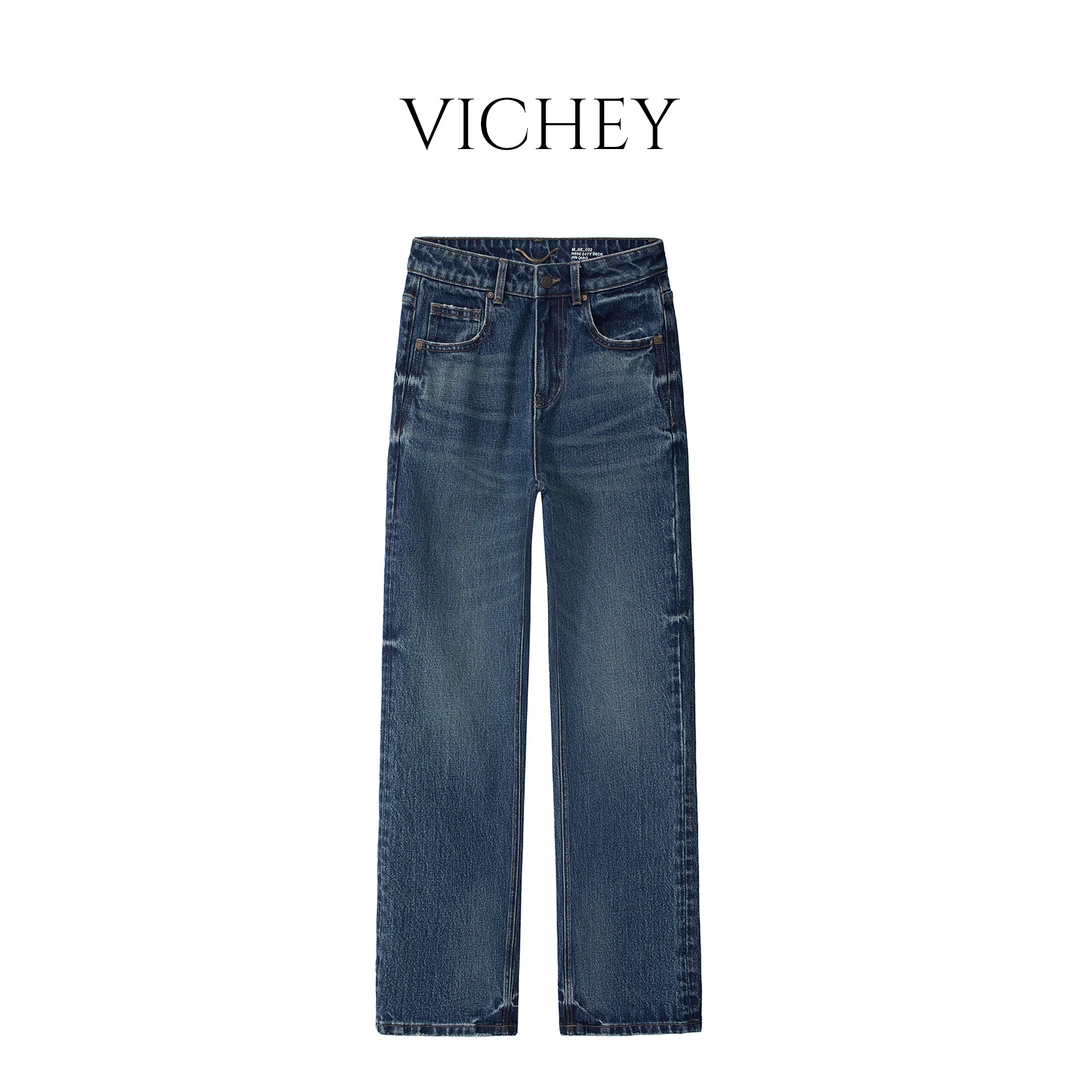 VICHEY [良人]女款土耳其面料百搭显瘦窄版直筒裤-3696