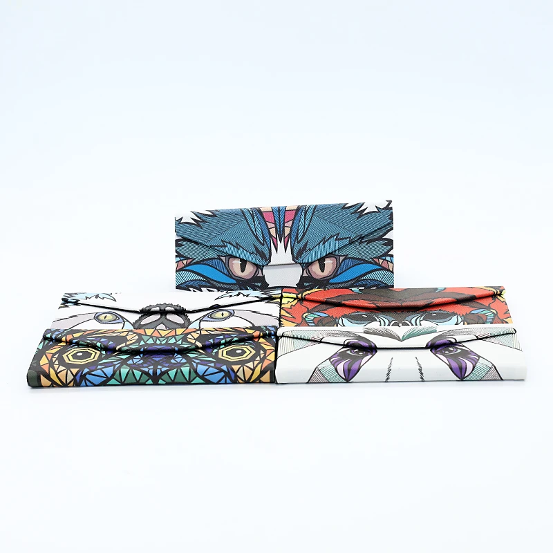 动物图卡通折叠眼镜盒便携轻便清新简约抗压耐磨款200个