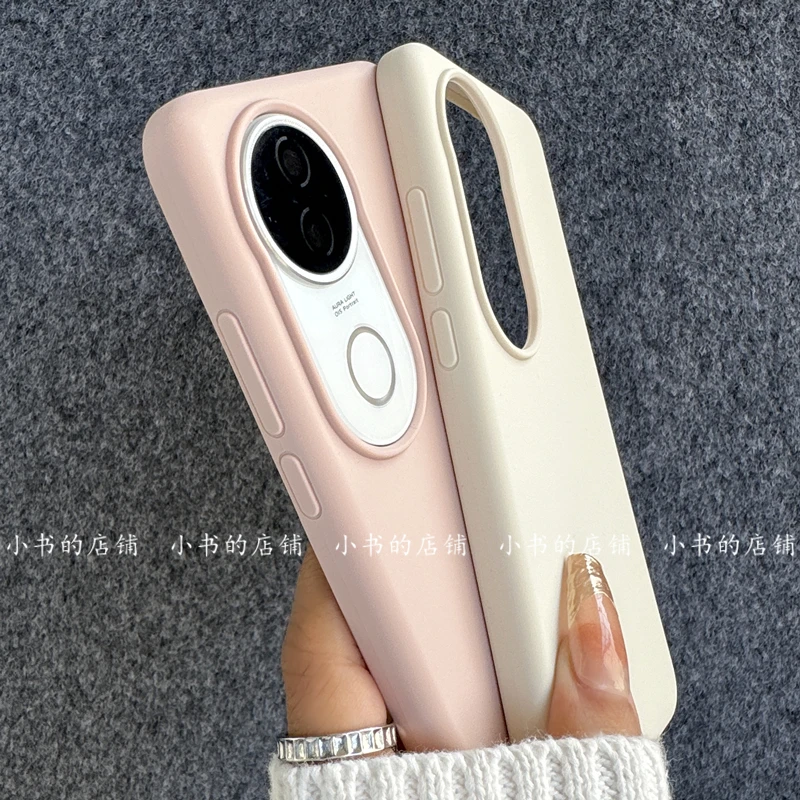 YOONIA适用vivo手机壳s20液态硅胶s20pro全包保护套奶蓝色小众新