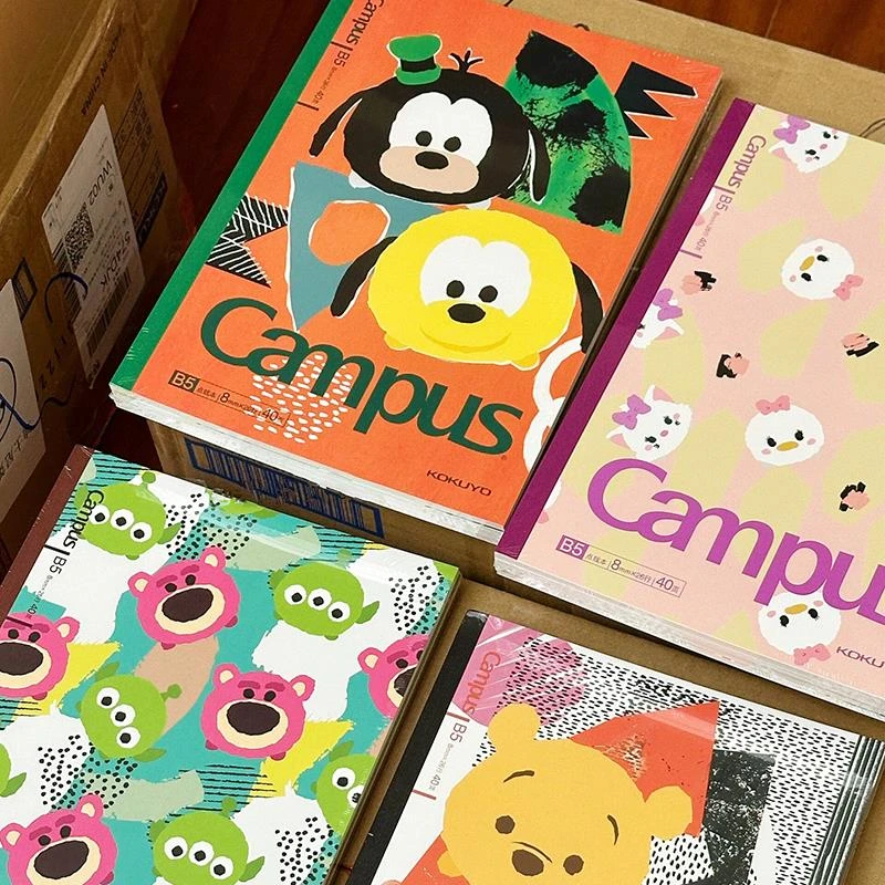 大学生campus迪士尼装订记事本胶装本笔记本日本
