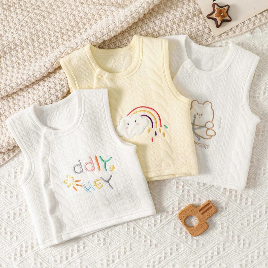 婴幼儿马甲保暖宝宝纯棉春秋冬儿童新生儿夹棉护肚婴儿宝宝棉马甲