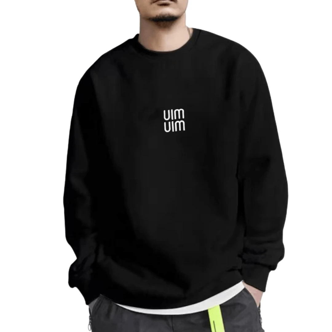 【冬季】加绒加厚时尚百搭刺绣字母套头卫衣1378