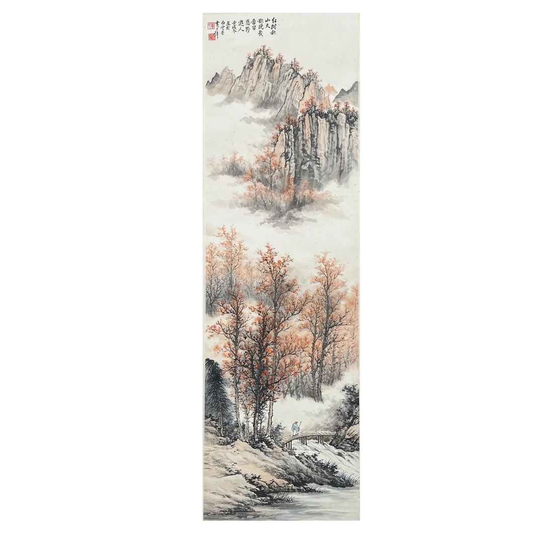 HJB-4-300   山水 尺寸103*31cm 纸本立轴