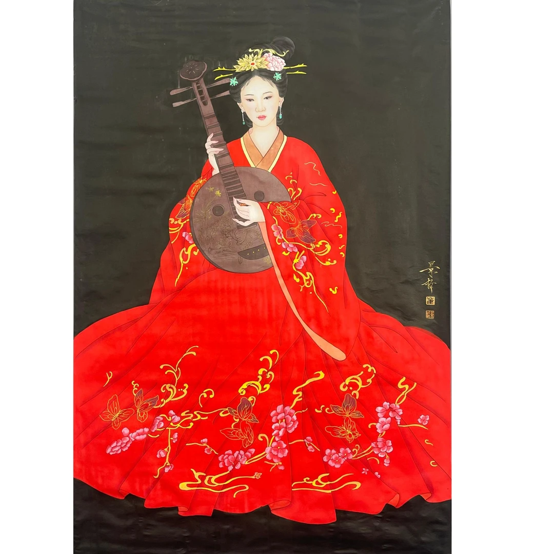 CJZ-1-472  人物 尺寸74*114cm 绢本