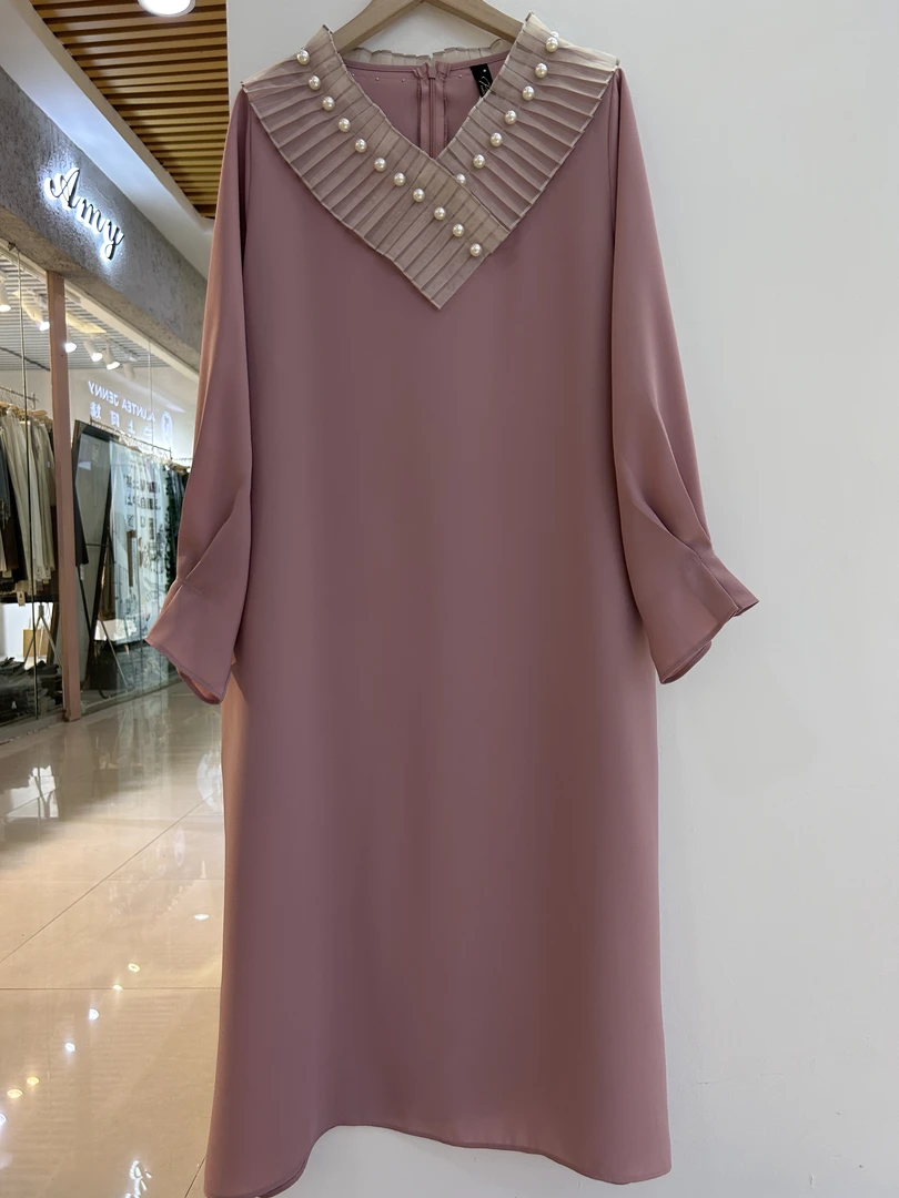 韩国温柔甜美时尚宽松版显廋连衣裙