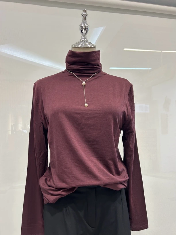 秋冬新款打底衫女显瘦百搭长袖上衣