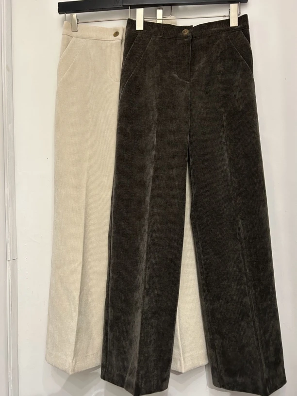 秋冬新款显瘦百搭通勤直筒裤高腰休闲裤女