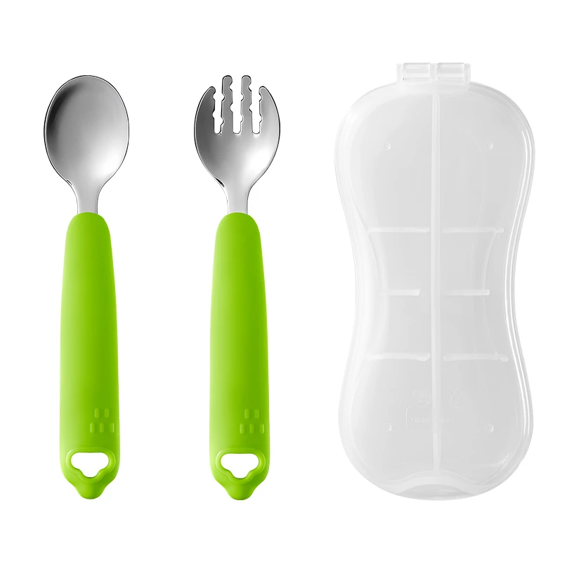 食品级316L不锈钢叉勺 圆润护口腔【赠收纳盒】