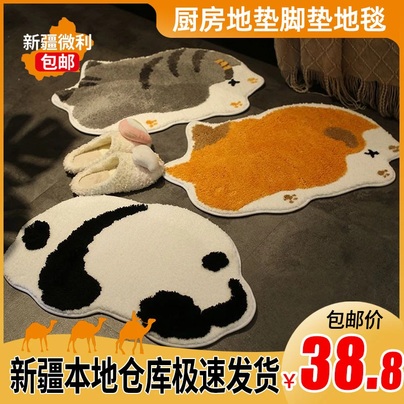 新疆包邮门口卧室地垫入户门垫浴室地毯卫生间卡通吸水防滑垫脚垫