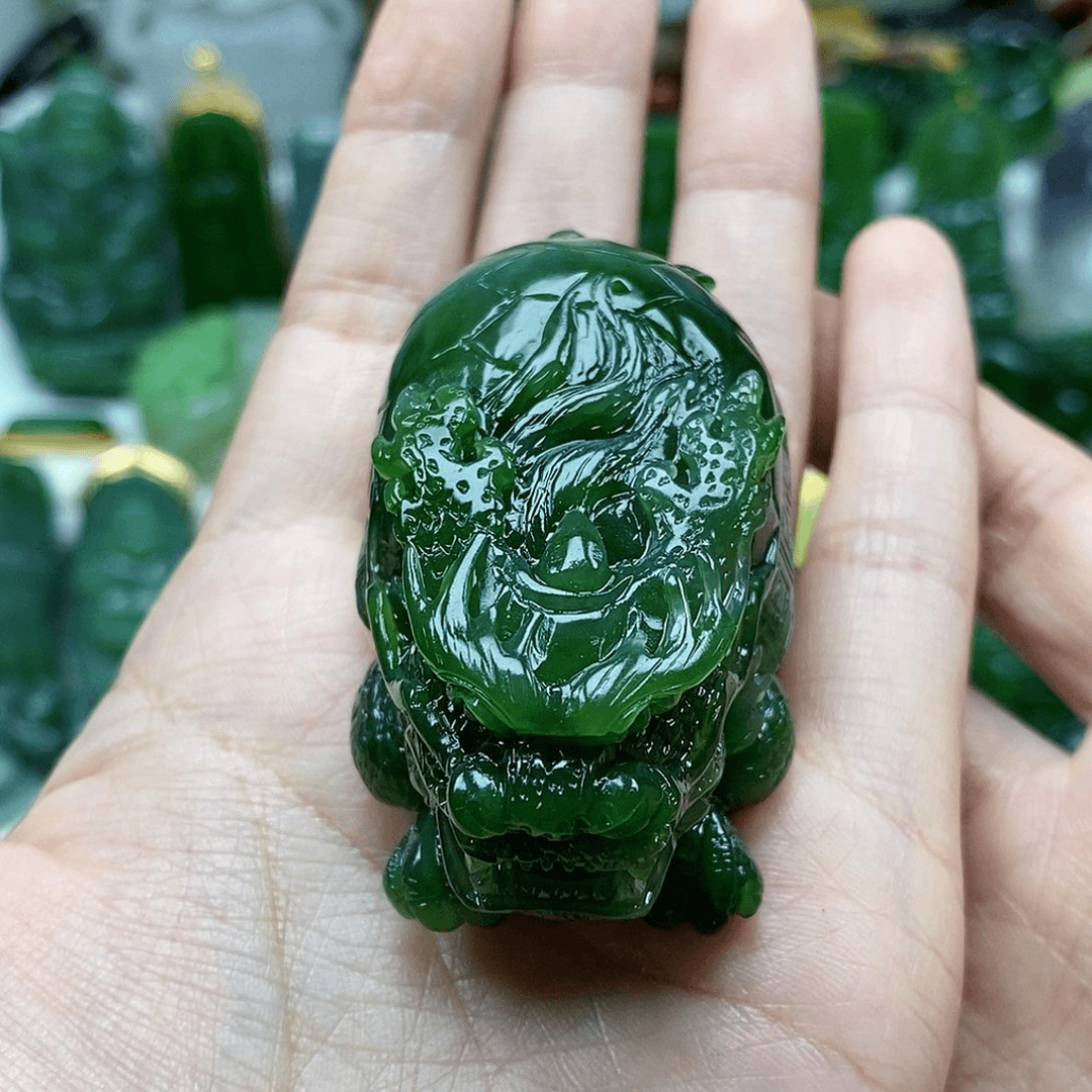 和田玉（碧玉）手把未镶嵌