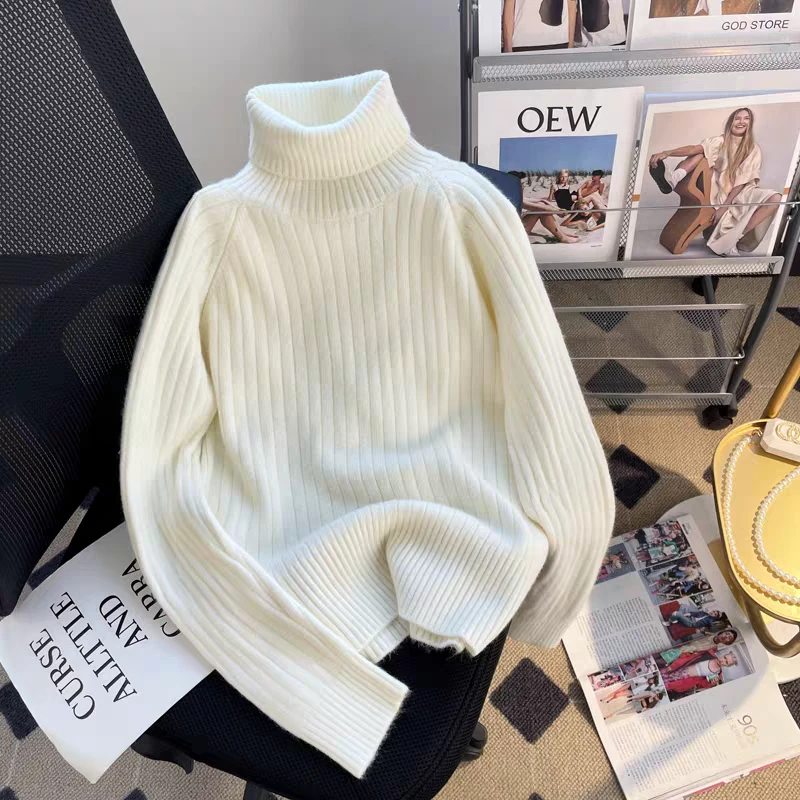 半高领毛衣烊烊丽服装直播间选款