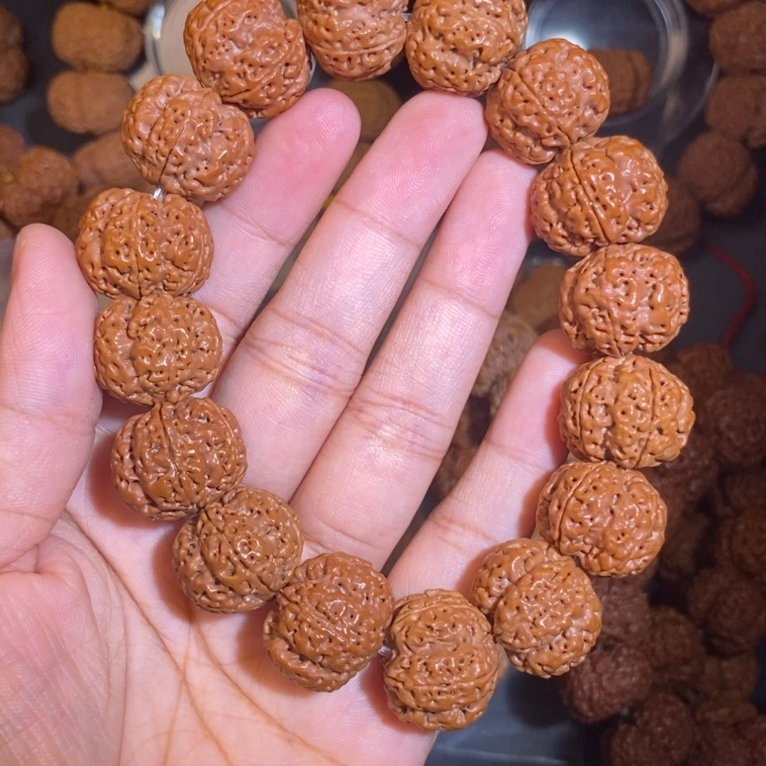 金刚菩提手串G**.针孔蜂王籽19mm