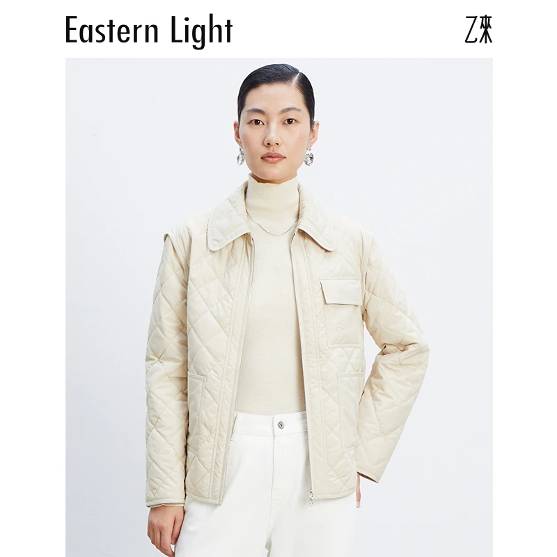Eastern Light/乙来/填充仿羽棉蓬松保暖/新款冬季棉衣外套女达播