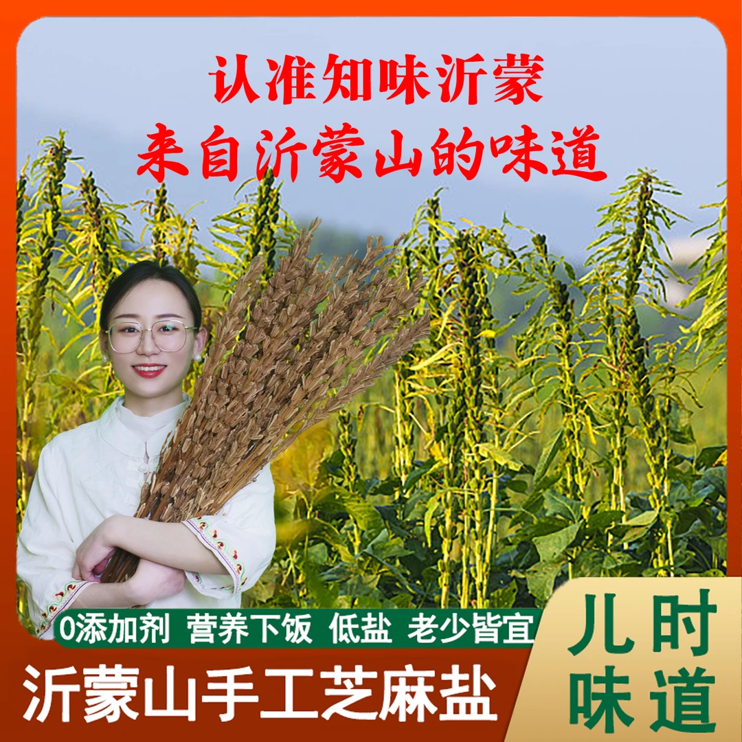 【老客特惠】沂蒙山特产芝麻盐营养下饭老少皆宜芝麻盐100%纯芝麻盐