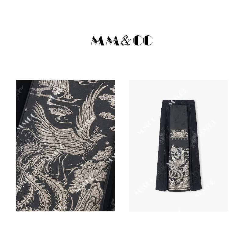 【惊鸿一面】中式国风提花马面裙2024新款秋冬女款半身裙长裙E6970