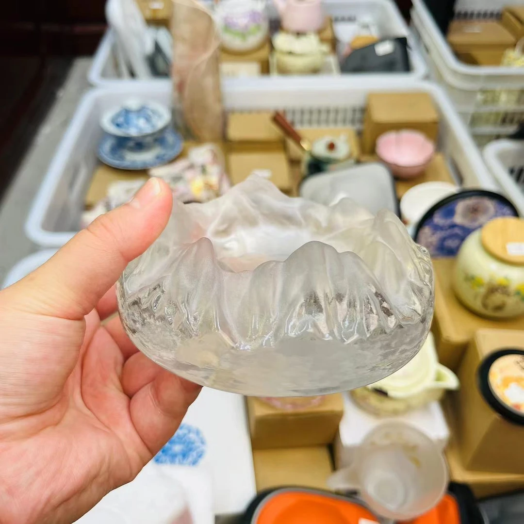 山峰烟灰缸长白山造型磨砂处理