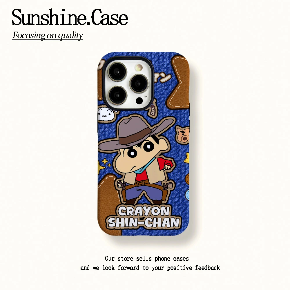 菲林二合一适用苹果华为vivo小米oppo手机壳牛仔小新16PRO/15/14