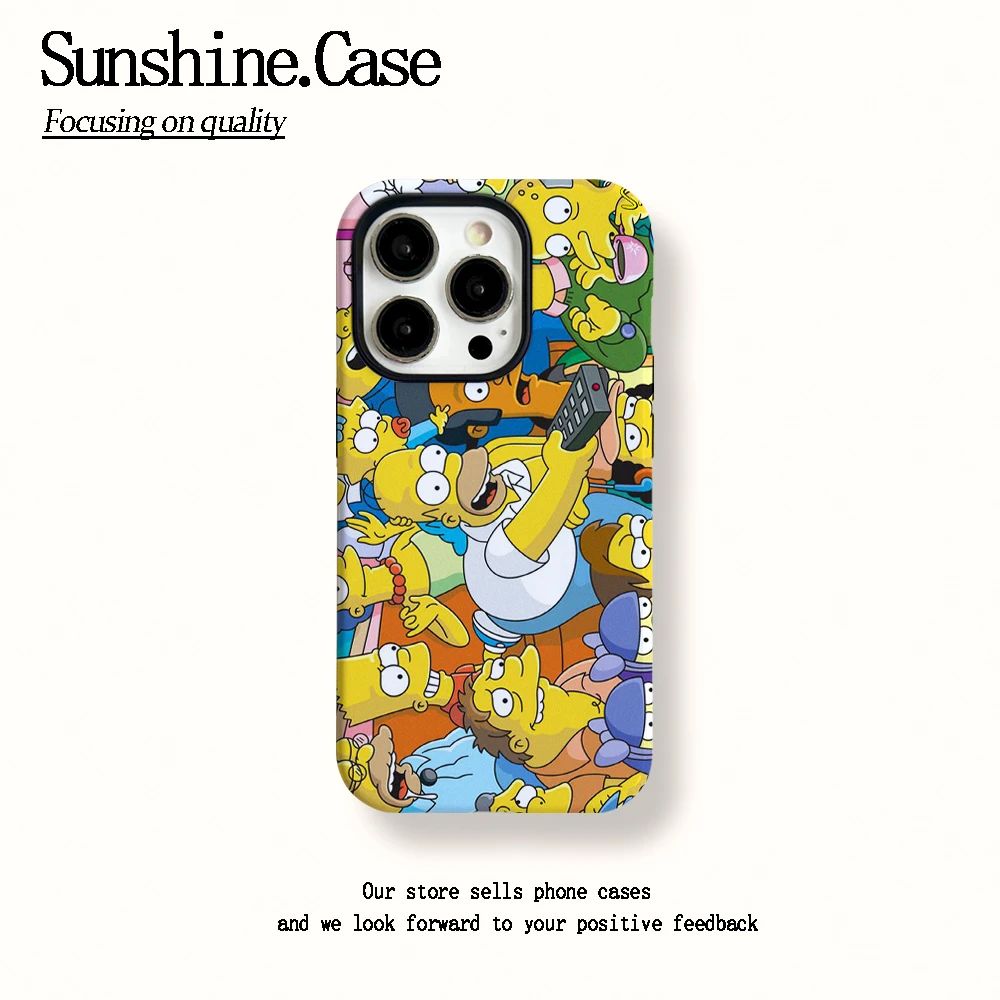 菲林二合一适用苹果华为vivo小米oppo手机壳辛普森一家15PRO