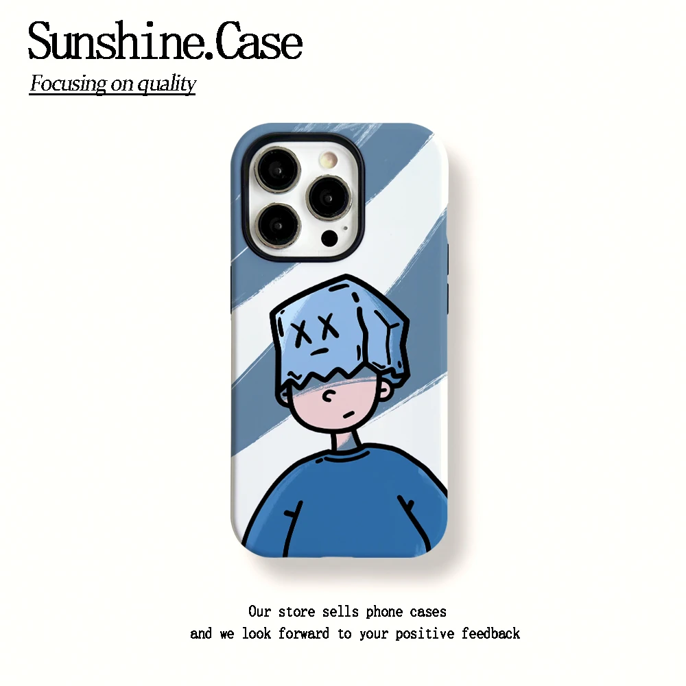 菲林二合一适用苹果华为vivo小米oppo手机壳纸壳男孩15PRO/14/13