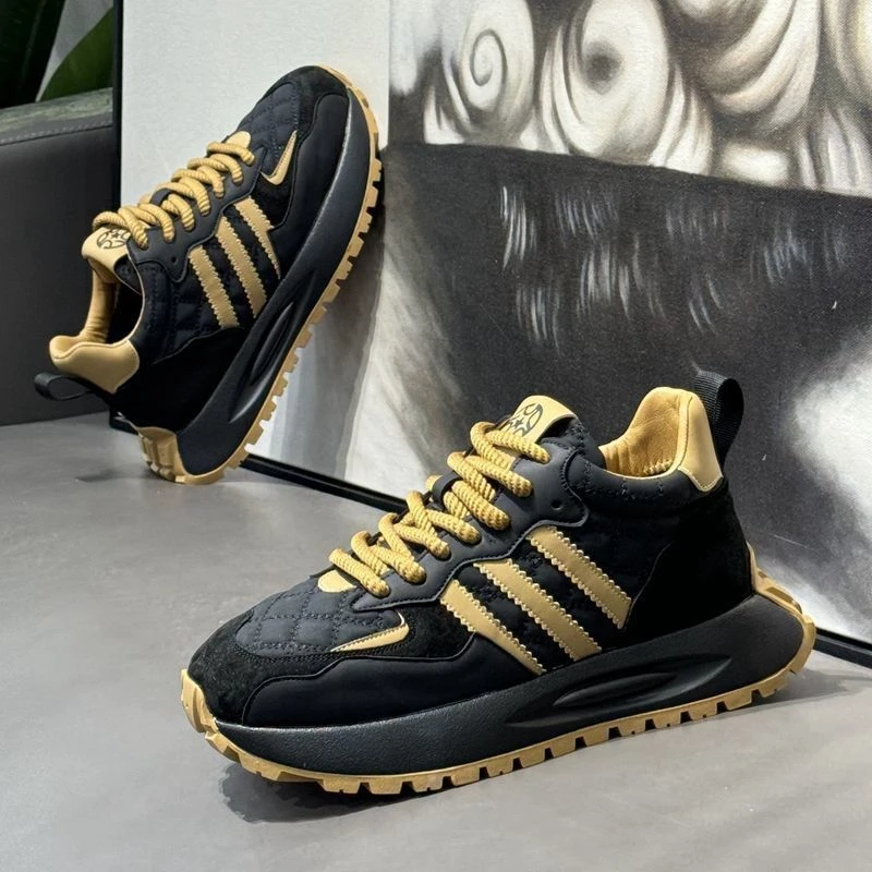 潮流冬季鞋2024新款运动休闲百搭潮流软底老爹鞋男小白鞋