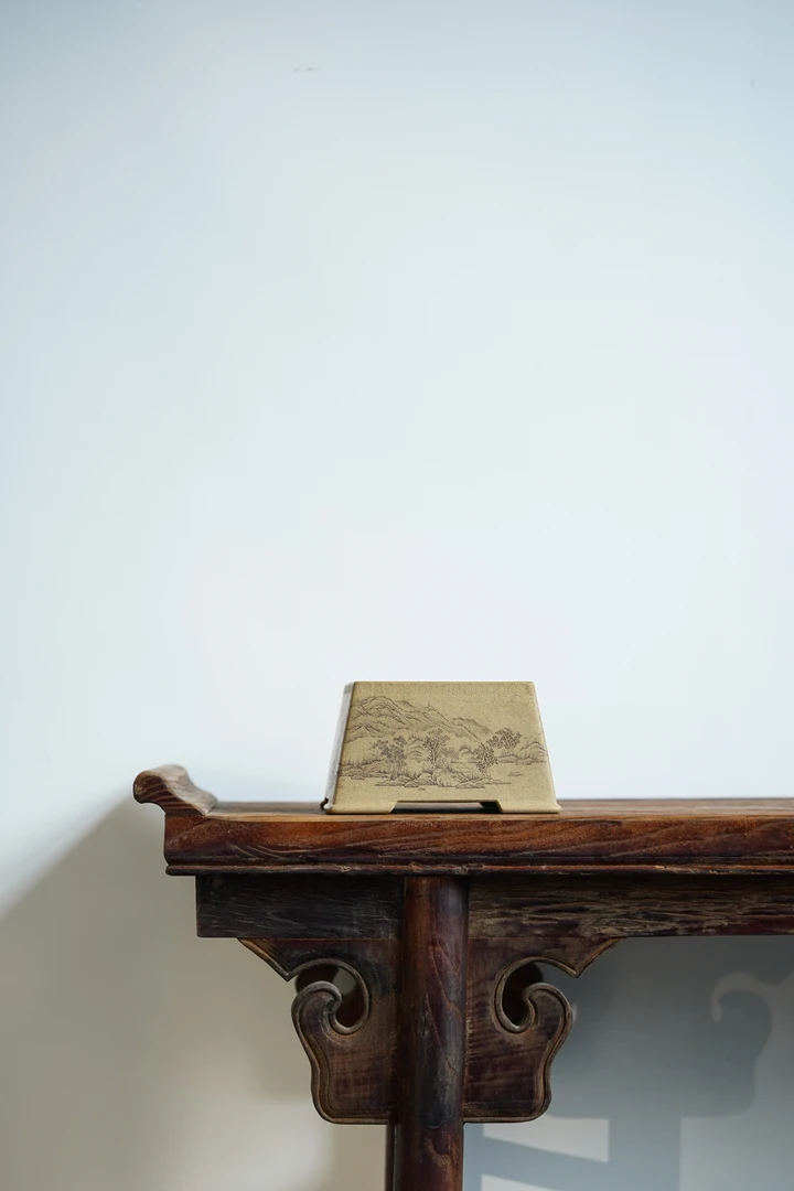 【知守.茶器】四方水盂，储亚军刻绘