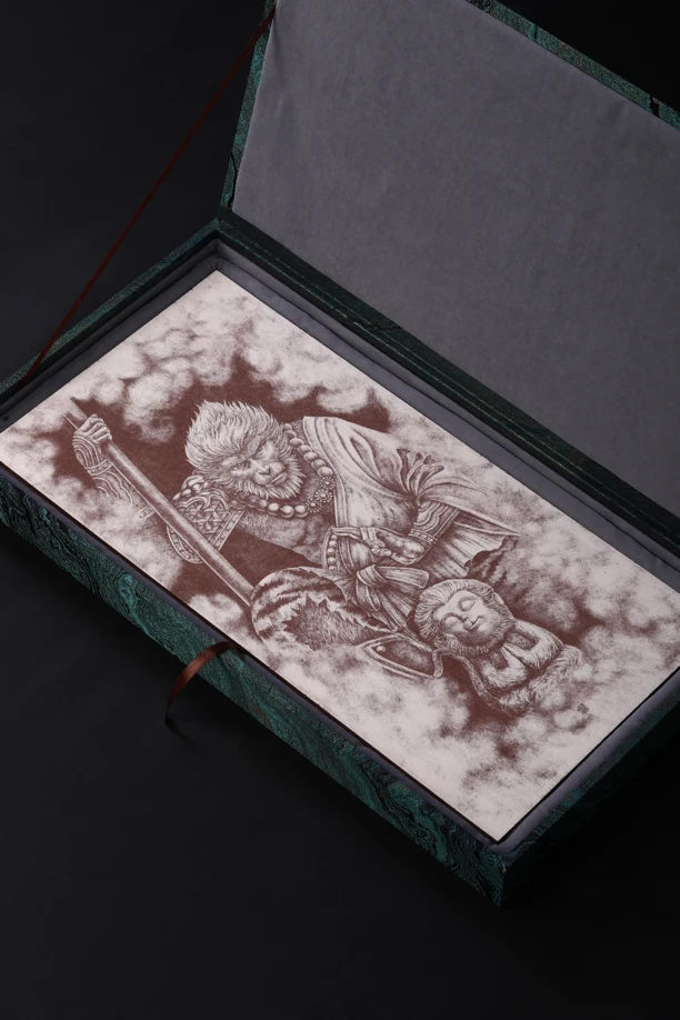 【知守.茶器】大圣悟空系列紫砂陶板画，预订款。