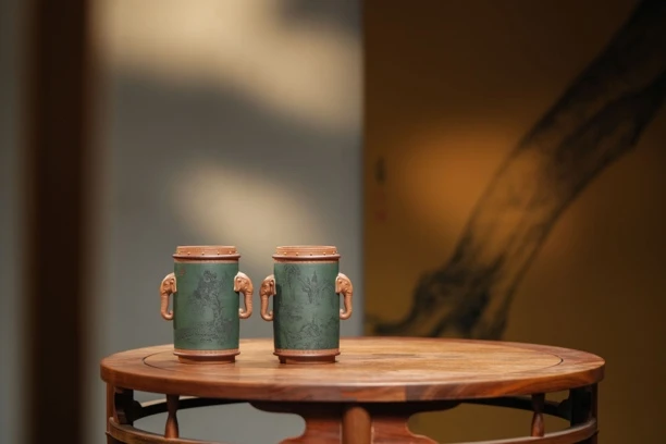 【知守.茶器】太平有象.紫砂笔筒亦是花插，单个价