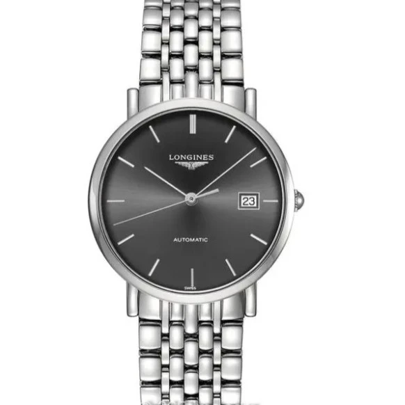 99新 Longines/浪琴  博雅810/黑盘条丁/37表径/公价15500/全套