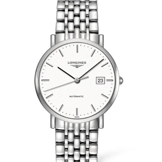 99新 Longines/浪琴  博雅810/白盘条丁/37表径/公价15500/全套