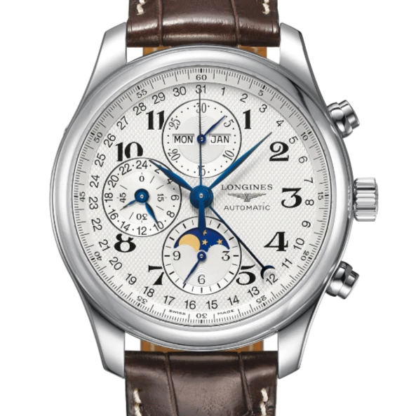 99新 Longines/浪琴 名匠773/白盘八针月相/42表径/公价31000