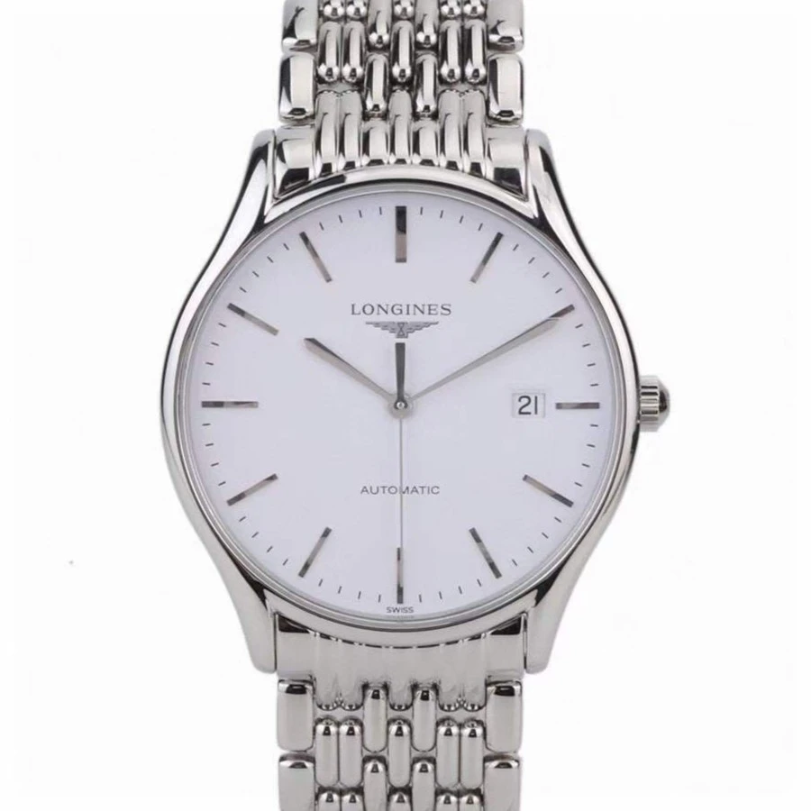 99新 Longines/浪琴  律雅960/公价11900/38.5mm/ 白盘条丁刻度