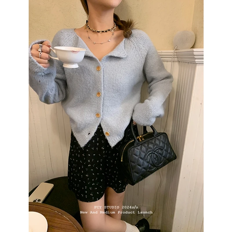 黑色小碎花半身裙春夏新款韩版高腰A字显瘦短裙