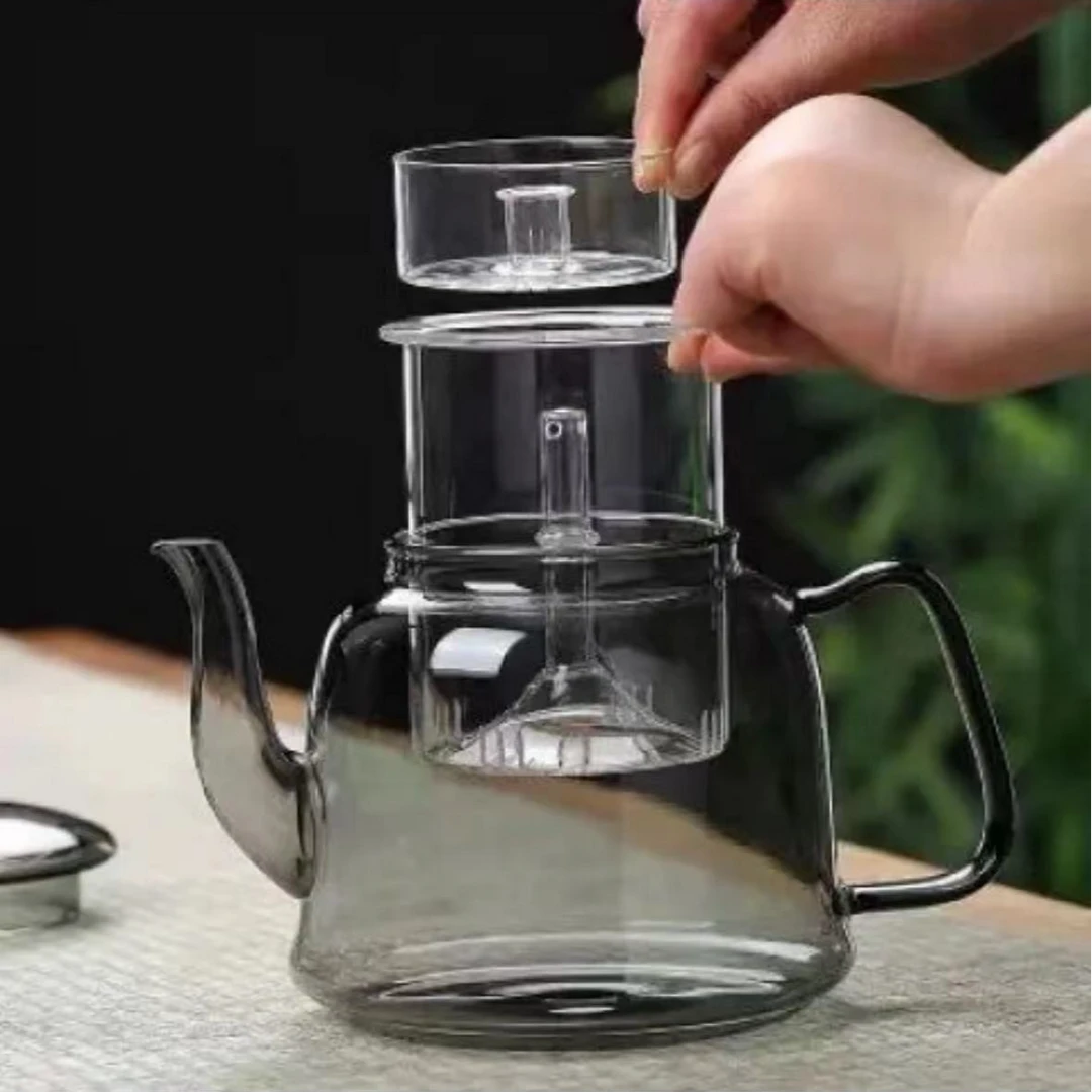 （飞飞专）电陶炉煮茶壶耐热茶壶泡茶家用泡茶壶茶具把壶日式