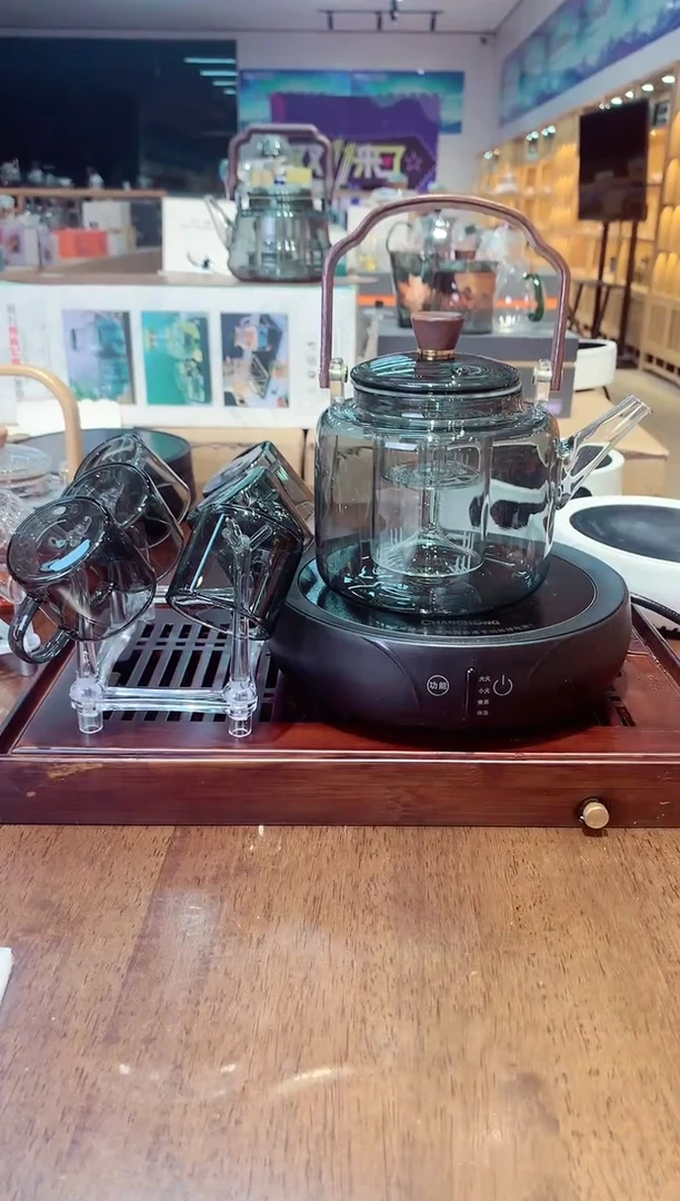 【闪购商品】玻璃摆件长虹黑1300+t10+6杯烟灰+杯架