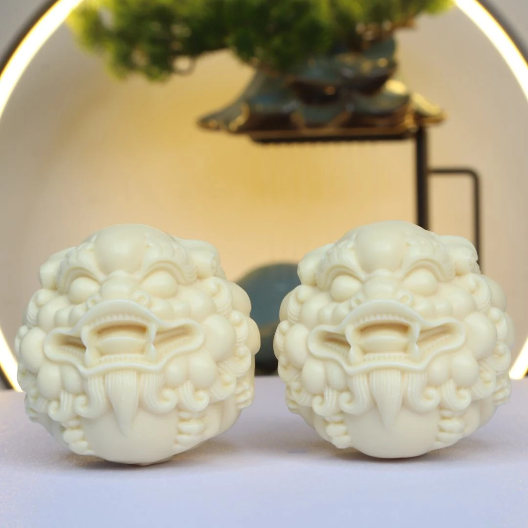 菩提果貔貅一对手球手工创意保健球手把件文玩雕刻把玩手部按摩