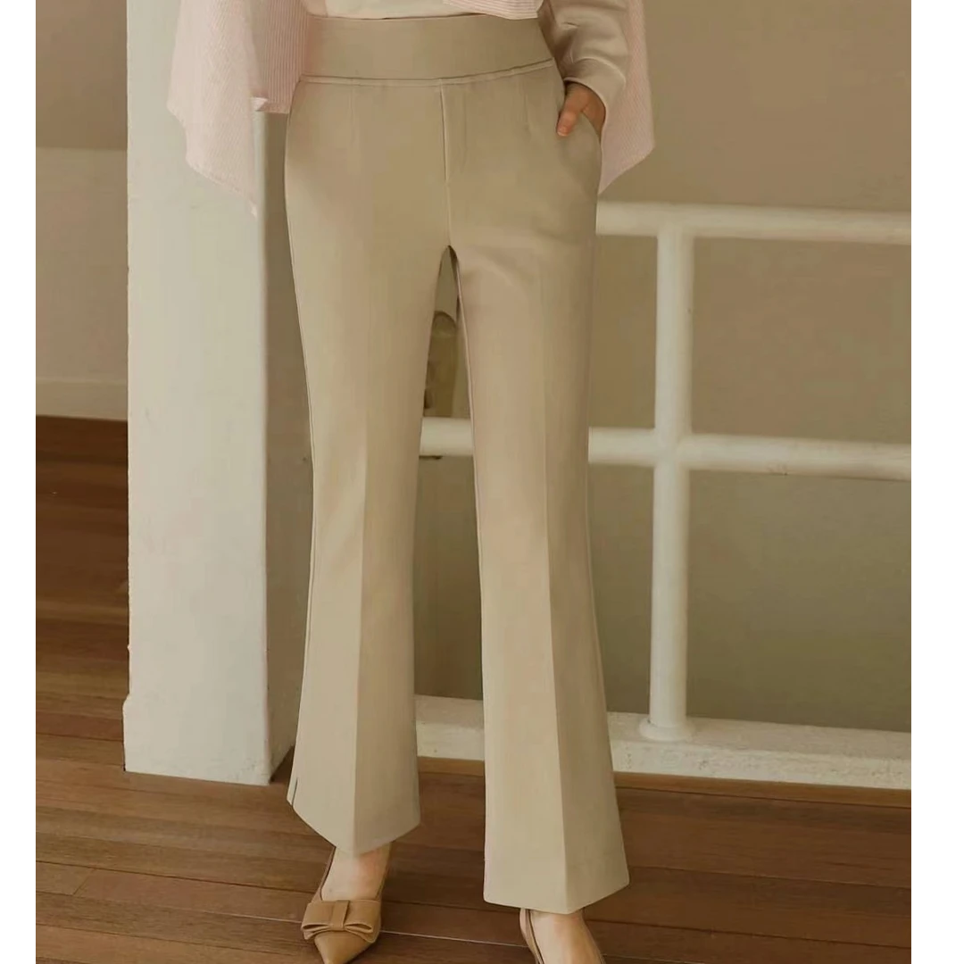 韩国秋款显瘦时尚微喇裤