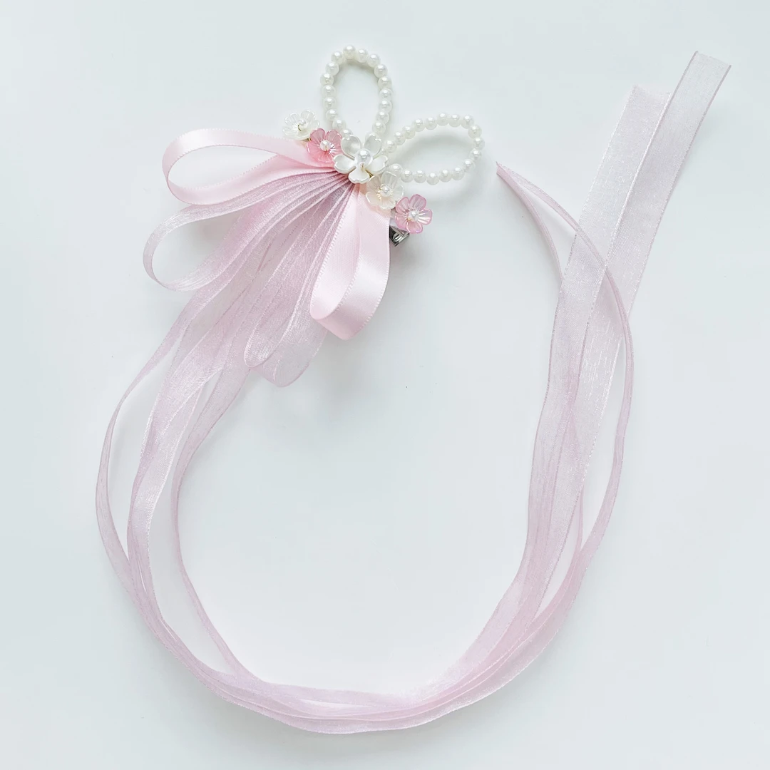 儿童古风头饰汉服国风超仙飘带夹子蝴蝶结发饰丝带小礼物可爱饰品