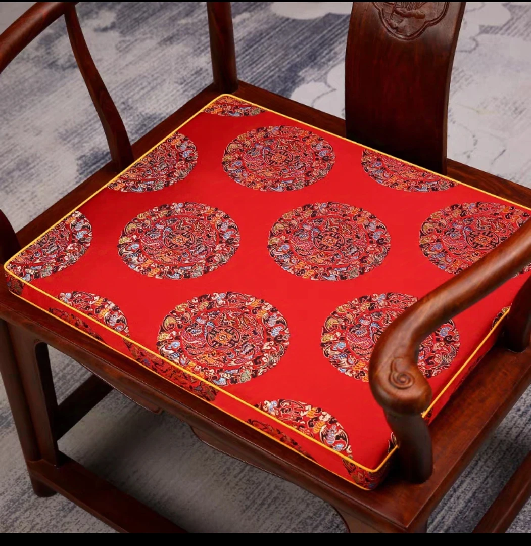 中式红木椅子坐垫太师椅圈椅实木家具官帽茶椅座垫海绵沙发垫定制