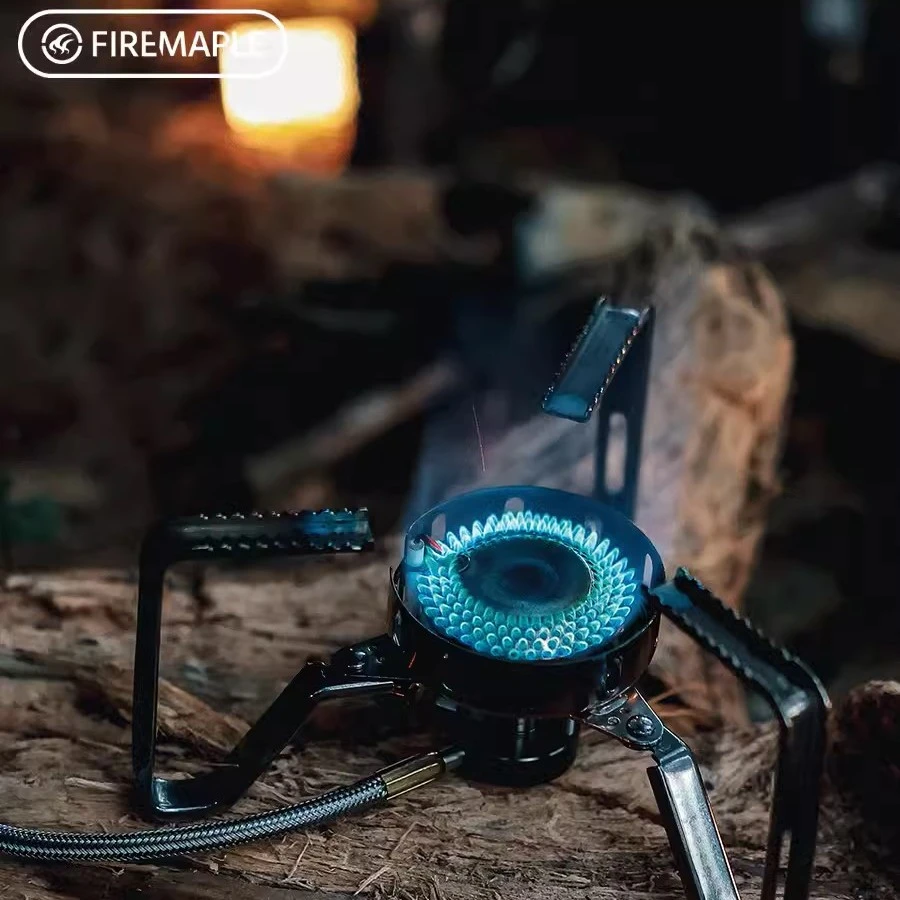 火枫野火2分体式气炉户外露营便携折叠迷你炉头防风炊具燃气灶