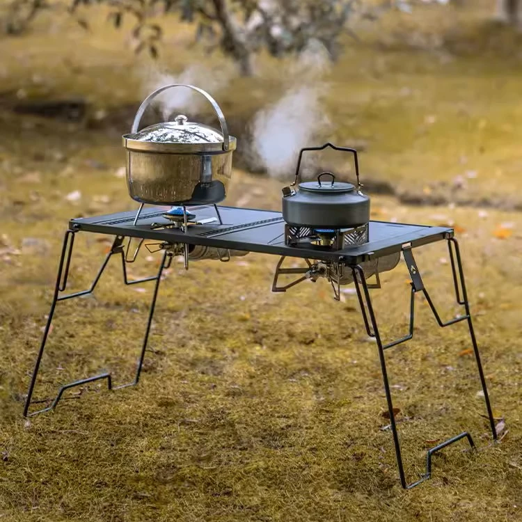 柯曼多功能桥桌露营折叠烧烤铁桌 IGT拓展单茶几蜘蛛炉模块单元桌