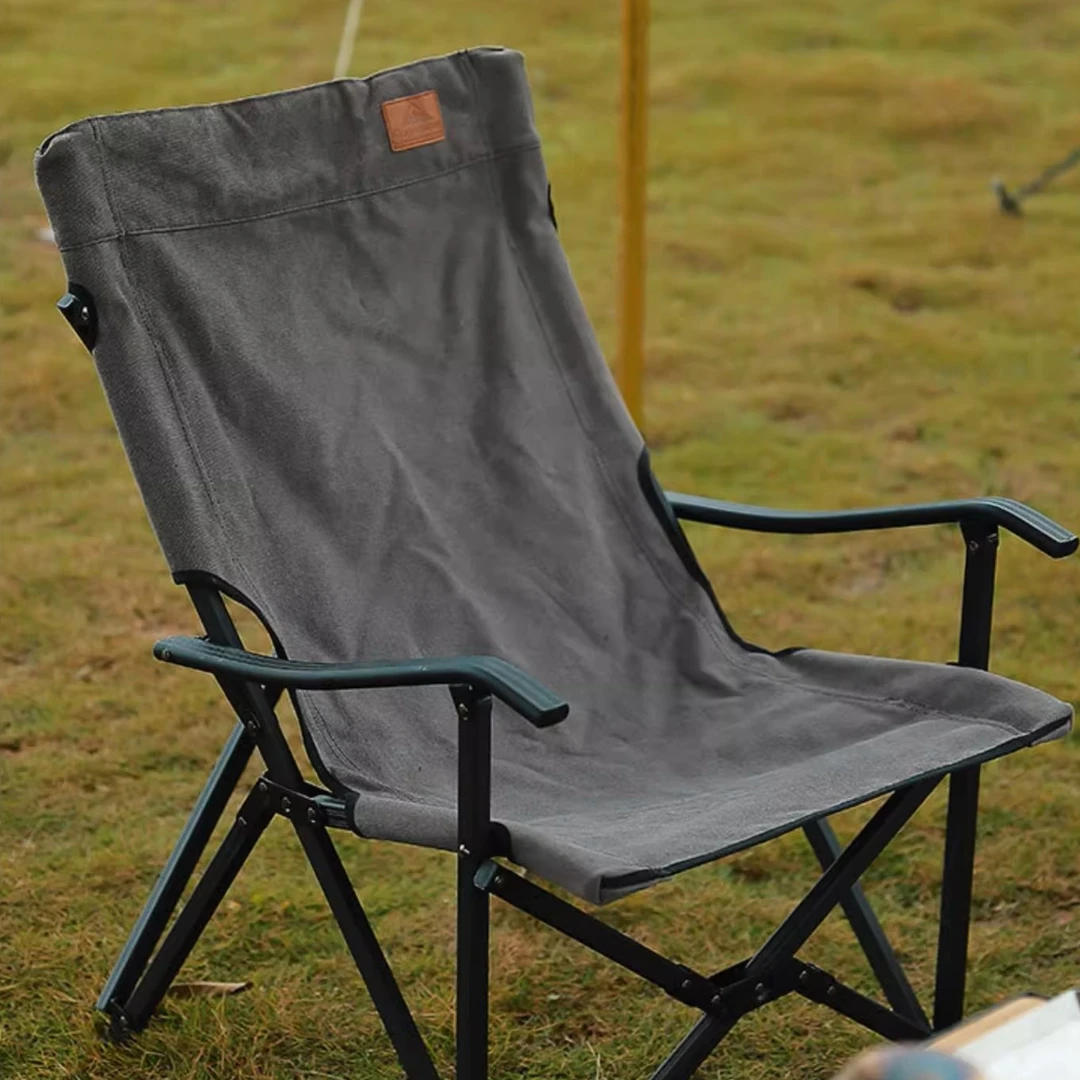 CAMPINGMOON户外折叠小川椅焚火烧烤铝合金 棉布钓鱼帆布久坐