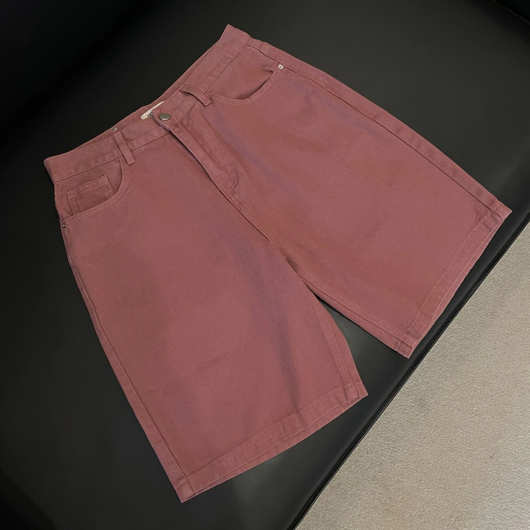 夏季多色韩版宽松牛仔短裤直筒五分裤休闲