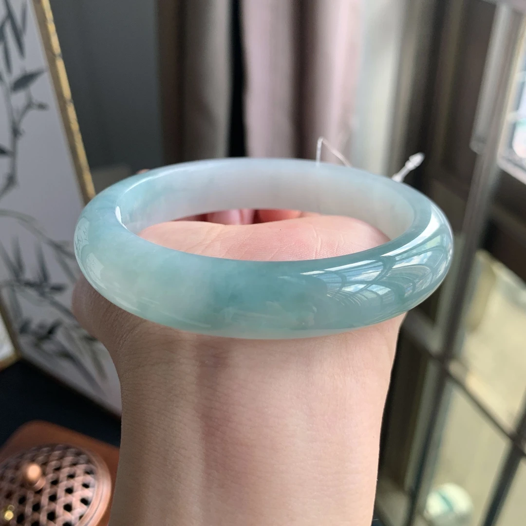 缅甸天然A货翡翠58.3正圈