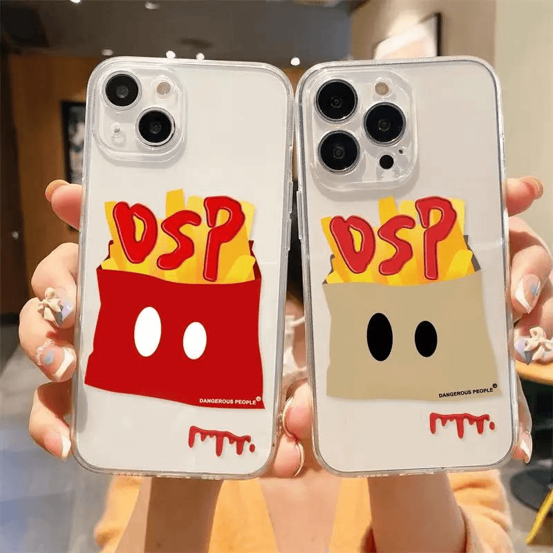 DSP薛之谦薯条纸袋人苹果15手机保护壳华为mate60pro/荣耀magic5